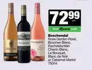 Spar Tops Boschendal Rose Garden,Boschen,Chenin Blanc,Le Bouquet,Blanc De Noir Or Cabernet Merlot-750ml offer
