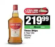 Spar Tops Three Ships 5 Year Old Whisky-750ml offer