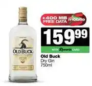 Spar Tops Old Buck Dry Gin-750ml offer