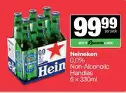 Spar Tops Heineken 0.0% Non Alcoholic Handies-6 x 330ml offer