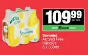 Spar Tops Savanna Alcohol Free Handies-6 x 330ml offer