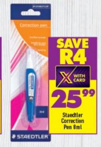 Shoprite Staedtler Correction Pen 8ml offer
