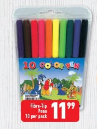 Fibre-Tip Pens 10 per pack