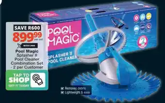 Checkers Hyper Pool Magic Splasher II Pool Cleaner Combination Set offer
