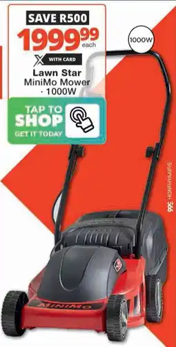 Checkers Hyper Lawn Star MiniMo Mower offer