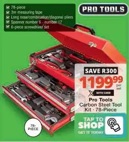 Checkers Hyper Pro Tools Carbon Steel Tool Kit offer