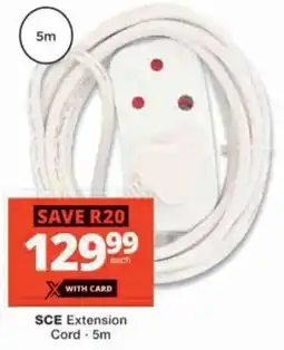 Checkers Hyper SCE Extension Cord offer