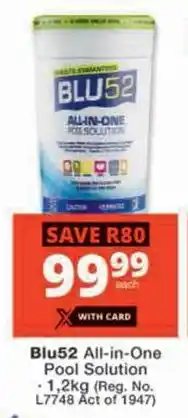 Checkers Hyper Blu52 All-in-One Pool Solution offer