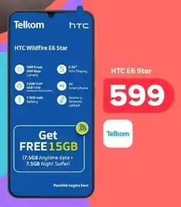 PEP HTC E6 Star offer