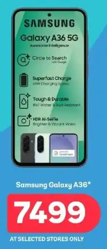 PEP Samsung Galaxy A36 offer
