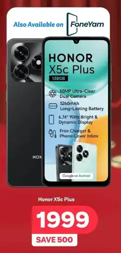 PEP Honor X5c Plus offer