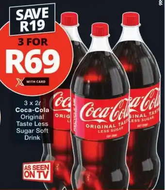 Checkers Coca-Cola Original Taste Less Sugar Soft Drink offer