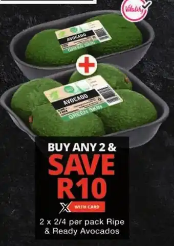 Checkers Ripe & Ready Avocados offer