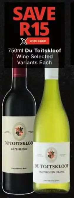 Checkers Du Toitskloof Wine offer