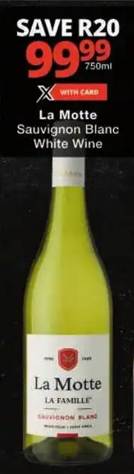 Checkers La Motte Sauvignon Blanc White Wine offer