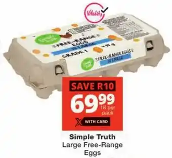 Checkers Simple Truth Large Free-Range Eggs offer