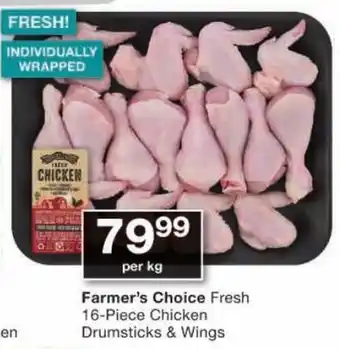 Checkers Farmer's Choice Fresh Chicken Drumsticks & Wings offer