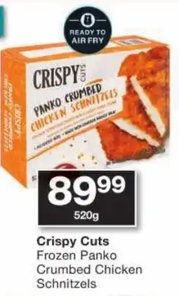 Checkers Crispy Cuts Frozen Panko Crumbed Chicken Schnitzels offer