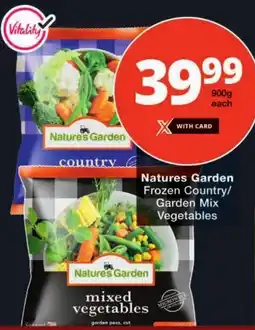 Checkers Natures Garden Frozen Country/ Garden Mix Vegetables offer