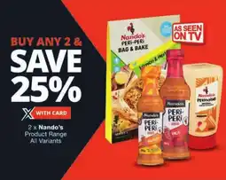 Checkers Nando's Product Range All Variants offer