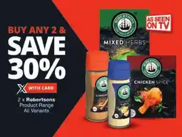 Checkers Robertsons Product Range All Variants offer