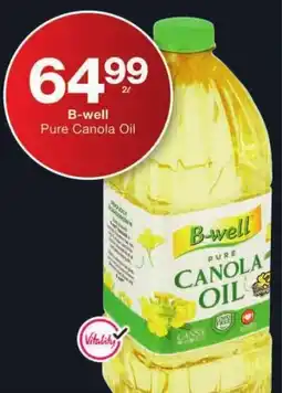 Checkers B-well Pure Canola Oil offer
