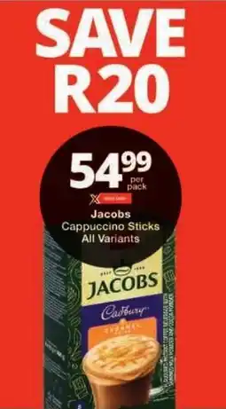 Checkers Jacobs Cappuccino Sticks All Variants offer