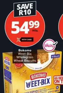 Checkers Bokomo Weet-Bix Wholegrain Wheat Biscuits offer
