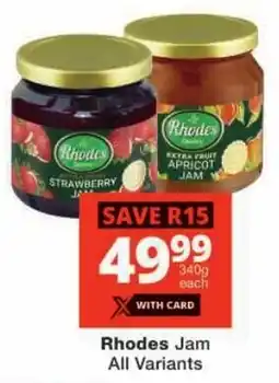 Checkers Rhodes Jam All Variants offer