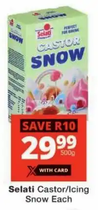 Checkers Selati Castor/ Icing Snow offer