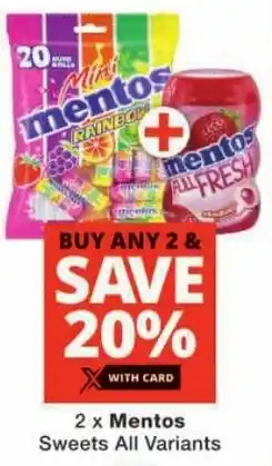 Checkers Mentos Sweets All Variants offer
