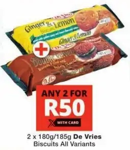 Checkers De Vries Biscuits All Variants offer