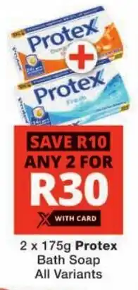 Checkers Protex Bath Soap All Variants offer