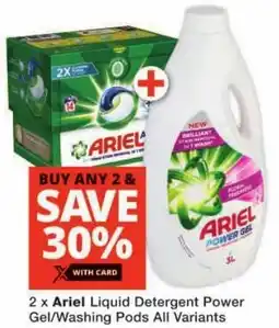 Checkers Ariel Liquid Detergent Power Gel/ Washing Pods All Variants offer