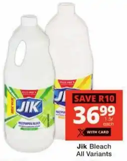 Checkers Jik Bleach All Variants offer