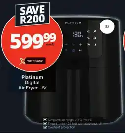 Checkers Platinum Digital Air Fryer offer