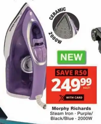 Checkers Morphy Richards Steam Iron offer