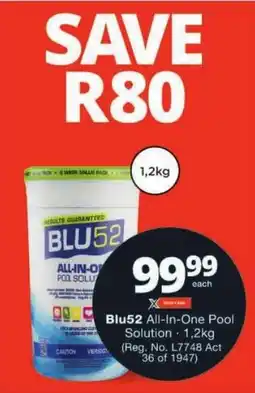 Checkers Blu52 All-In-One Pool Solution offer