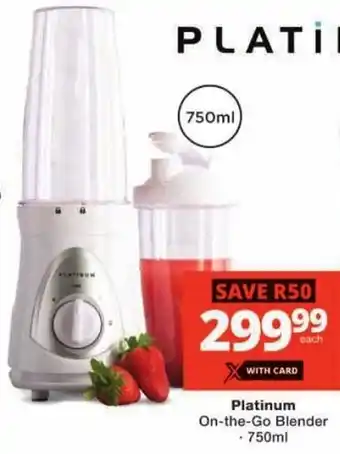 Checkers Platinum On-the-Go Blender offer