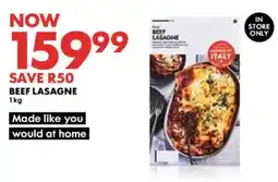 Woolworths Beef Lasagne offer