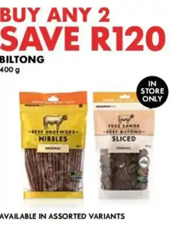 Woolworths Biltong offer