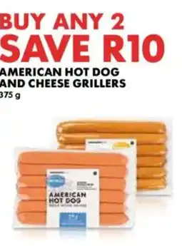 Woolworths American hot dog and cheese grillers offer