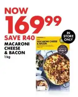 Woolworths Macaroni cheese & bacon offer