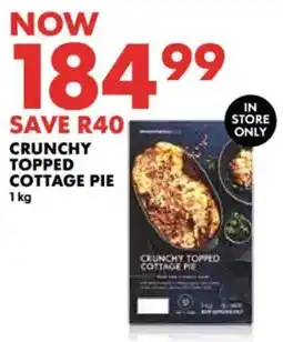 Woolworths Crunchy topped cottage pie offer
