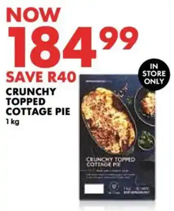 Woolworths Crunchy topped cottage pie offer
