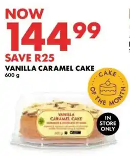 Woolworths Vanilla caramel cake offer