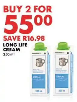 Woolworths Long life cream offer