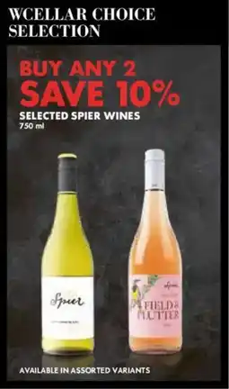 Woolworths Selected spier wines offer