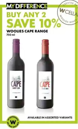Woolworths Woolies cape range offer