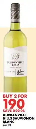 Woolworths Durbanville hills sauvignon blanc offer